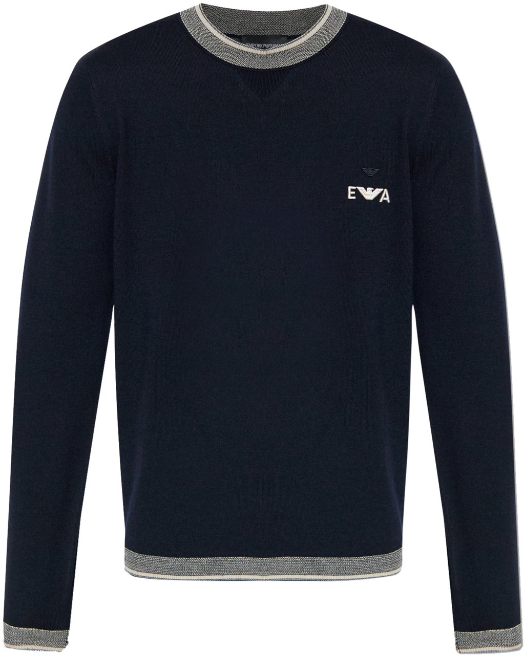 Emporio Armani Sweaters Blue Blauw