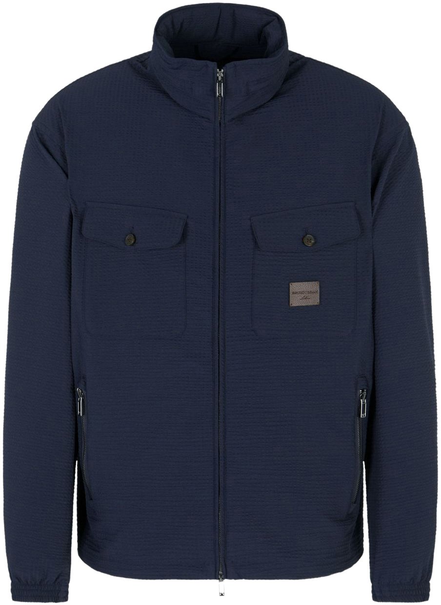 Emporio Armani Coats Blue Blauw