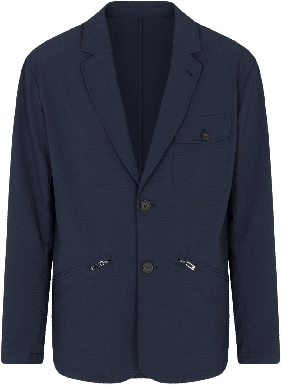 Emporio Armani Jackets Blue Blauw