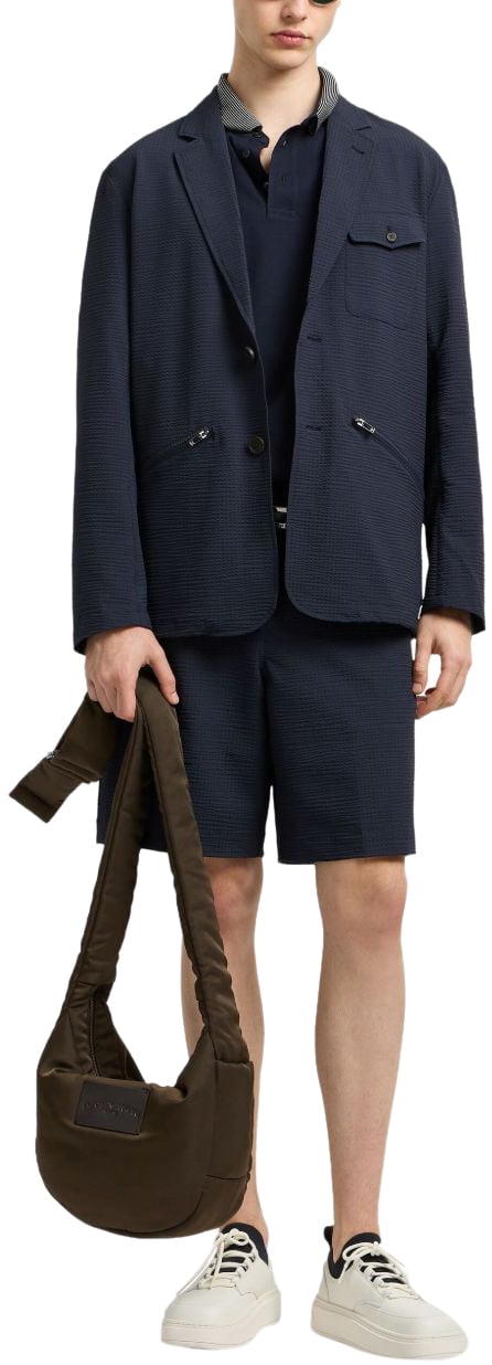 Emporio Armani Jackets Blue Blauw