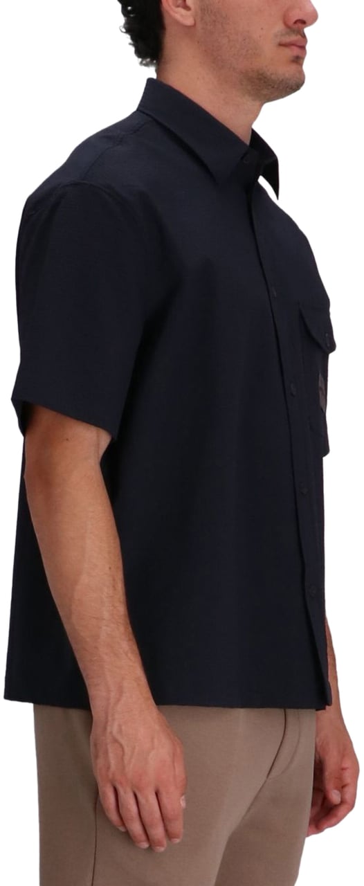 Emporio Armani Shirts Blue Blauw