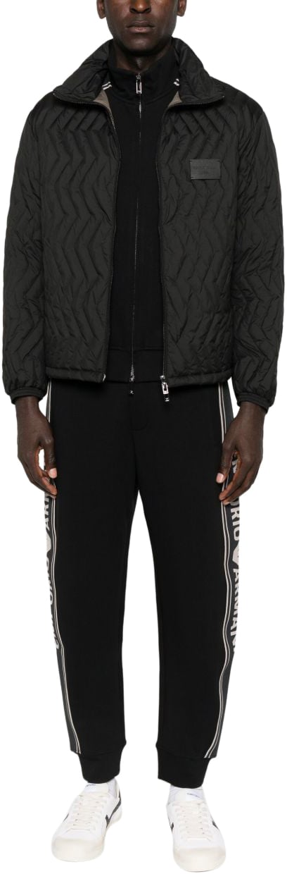 Emporio Armani Coats Black Zwart