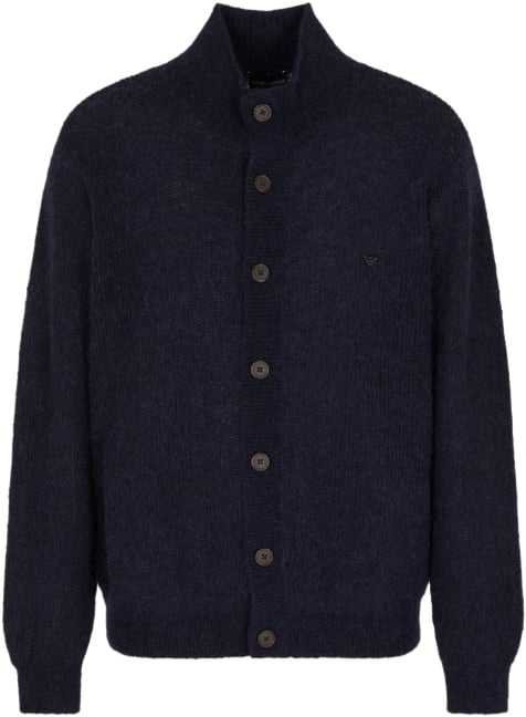 Emporio Armani Sweaters Blue Blauw