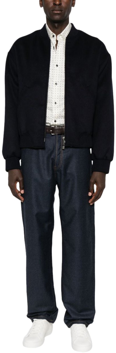 Emporio Armani Coats Blue Blauw