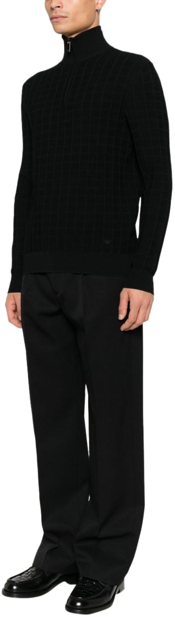 Emporio Armani Sweaters Black Zwart