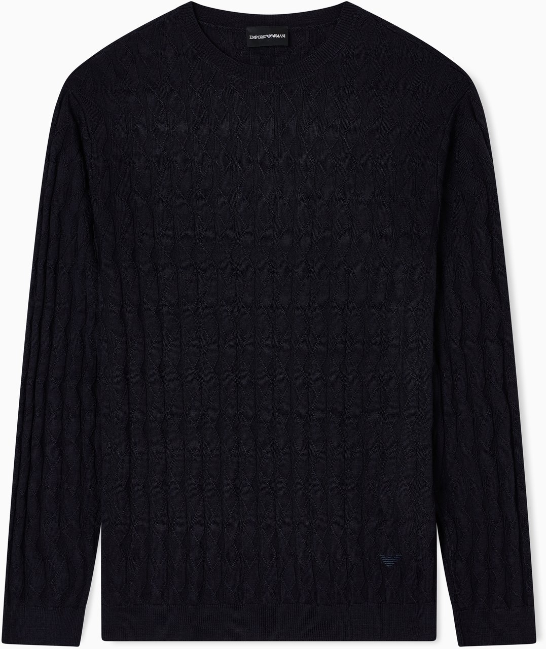 Emporio Armani Sweaters Blue Navy Blauw