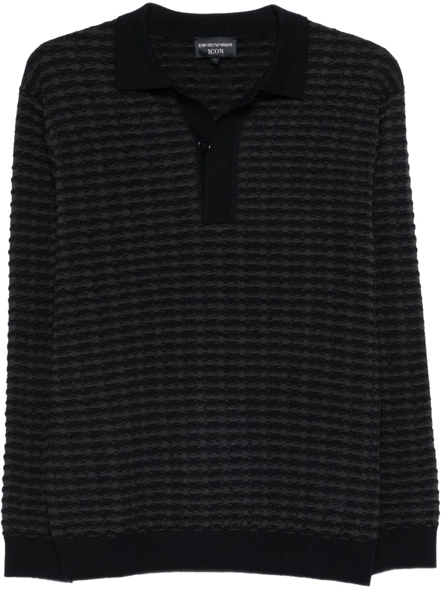 Emporio Armani Sweaters Blue Blauw