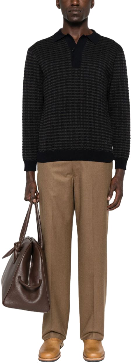 Emporio Armani Sweaters Blue Blauw