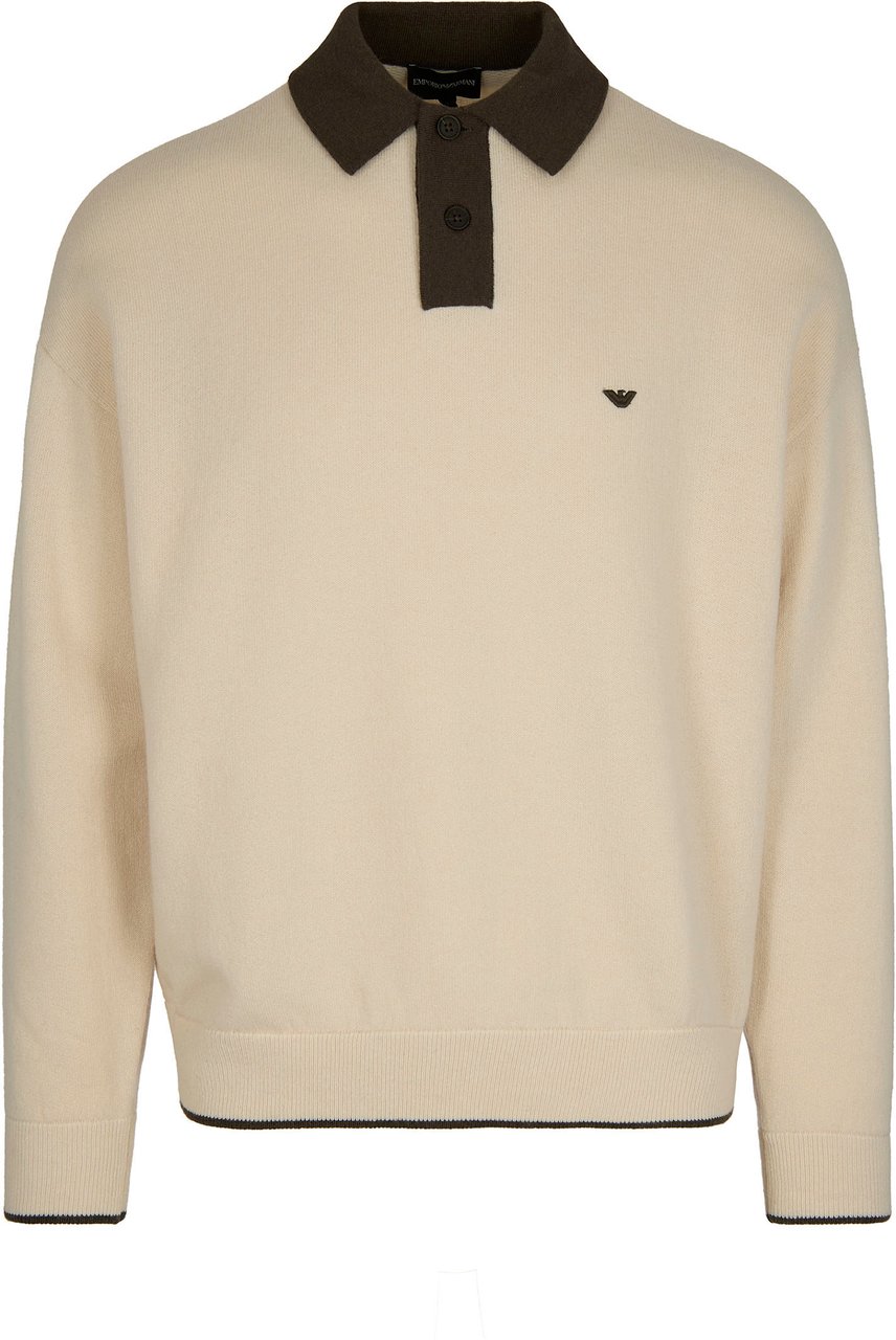 Emporio Armani Sweaters French Oak Black Ink Bruin