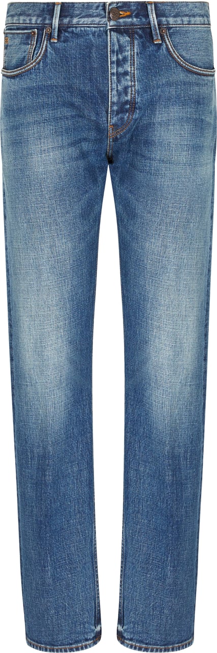 Emporio Armani Jeans Light Blue Denim Blauw