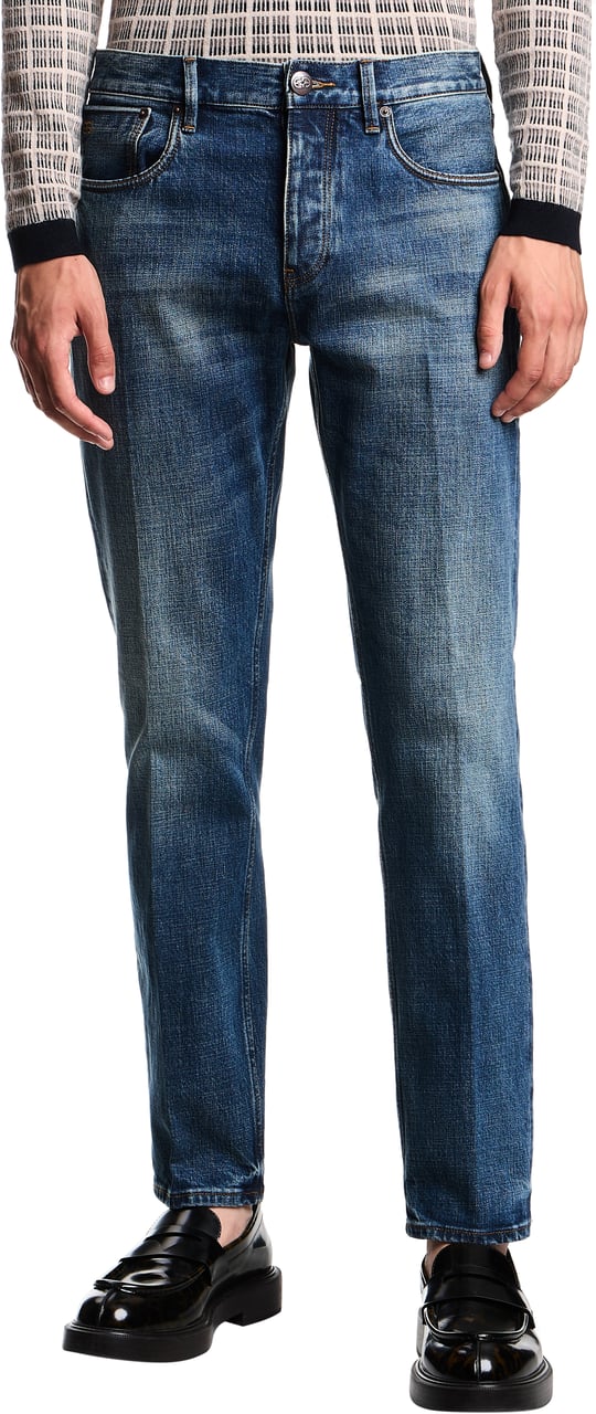 Emporio Armani Jeans Light Blue Denim Blauw