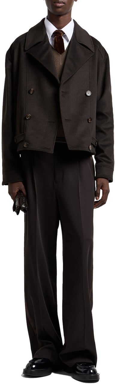 Emporio Armani Coats Brown Bruin