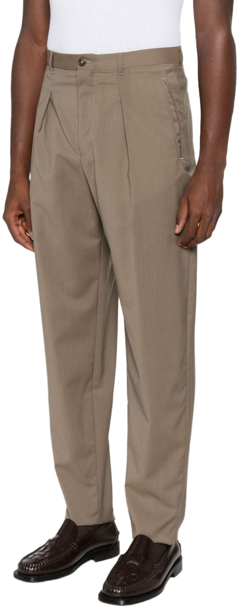 Emporio Armani Trousers Beige Beige