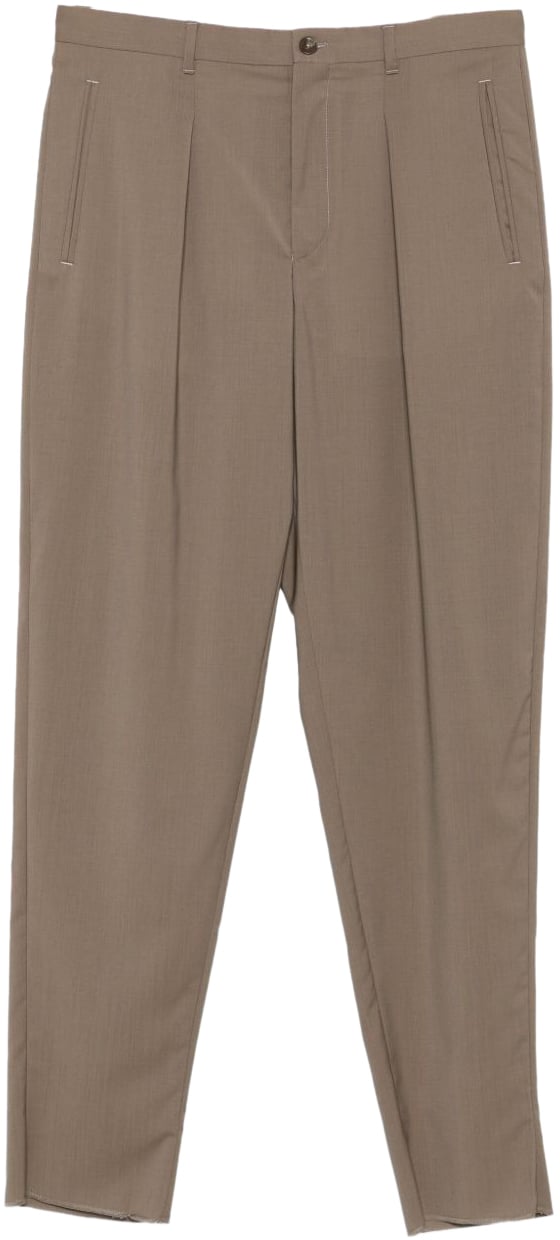 Emporio Armani Trousers Beige Beige