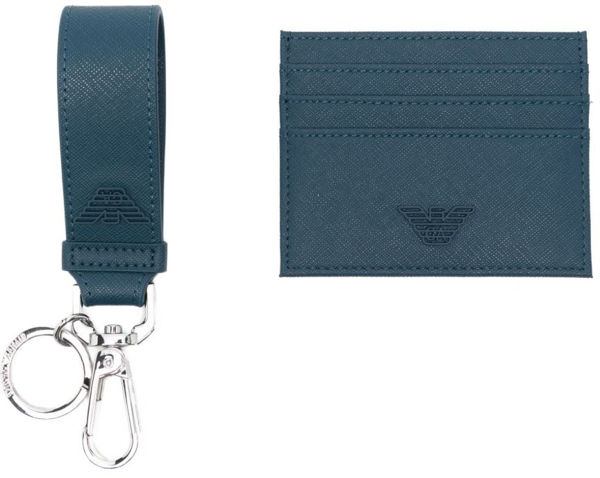 Emporio Armani Wallets Clear Blue Blauw
