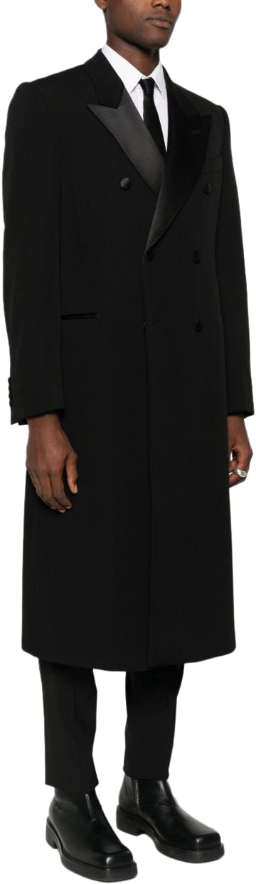 Emporio Armani Coats Black Zwart