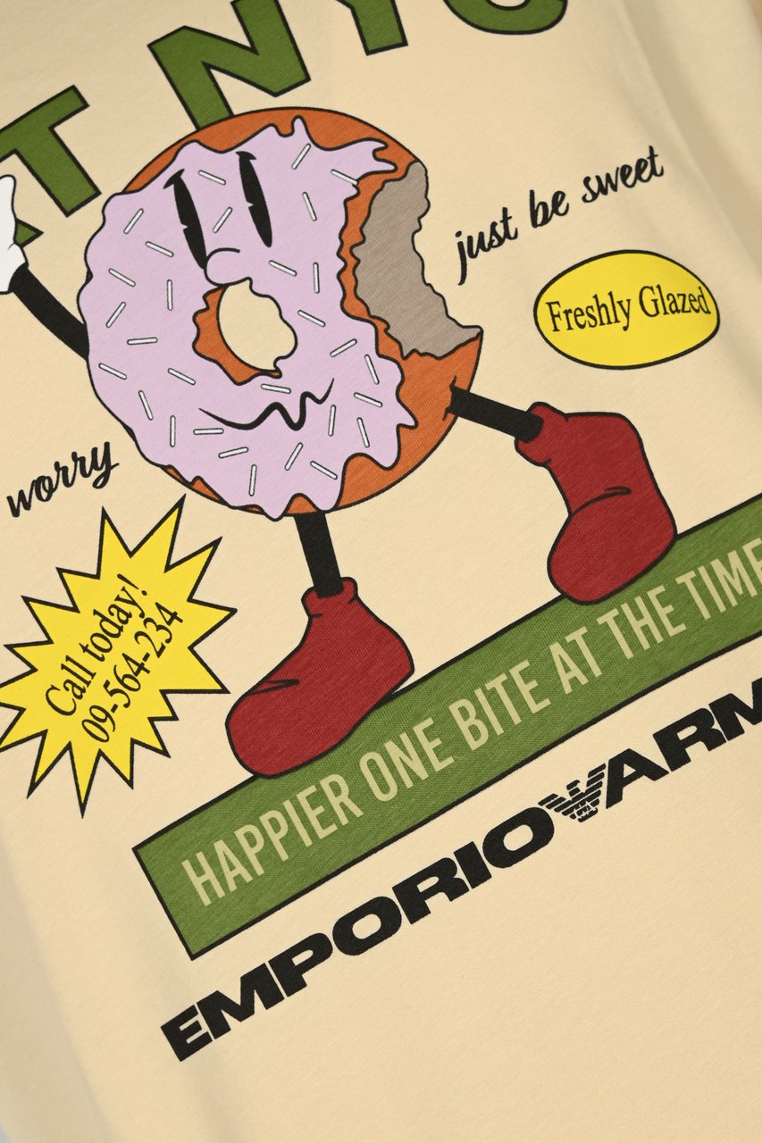 Emporio Armani T-Shirts And Polos Beige Beige