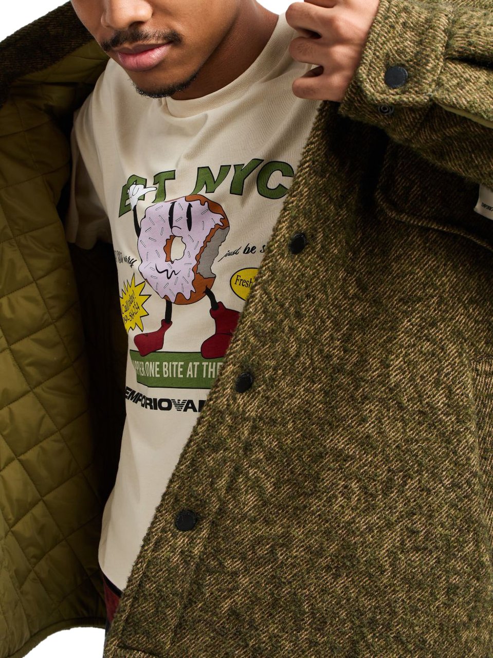 Emporio Armani T-Shirts And Polos Beige Beige