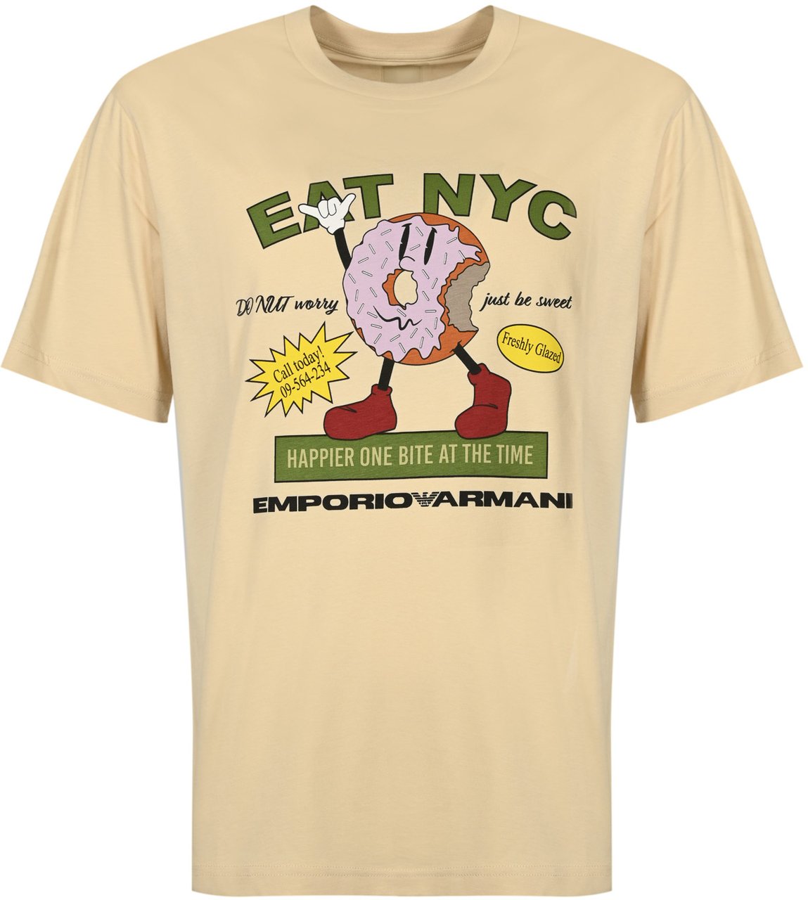 Emporio Armani T-Shirts And Polos Beige Beige