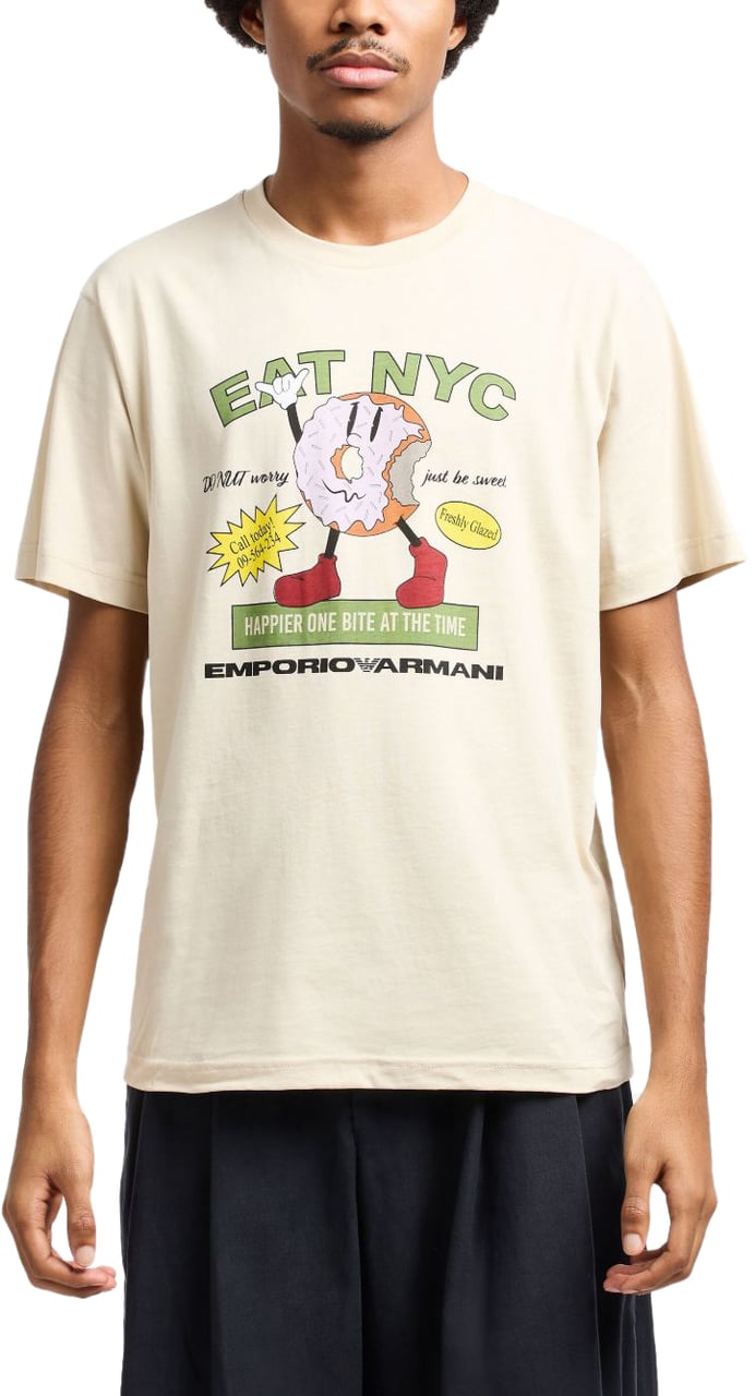 Emporio Armani T-Shirts And Polos Beige Beige