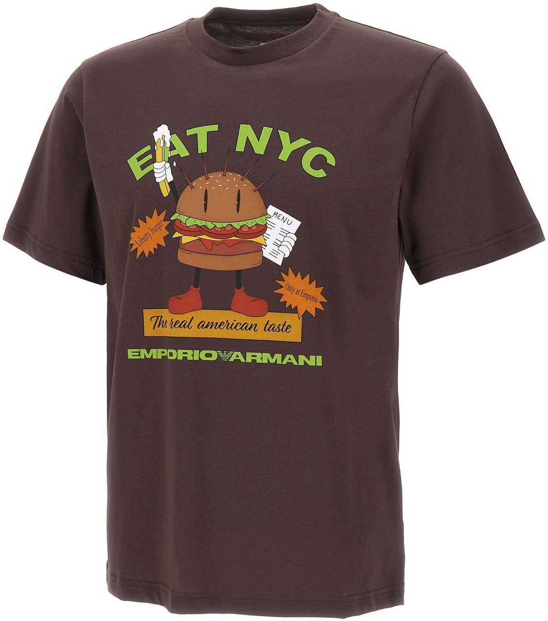 Emporio Armani T-Shirts And Polos Brown Bruin