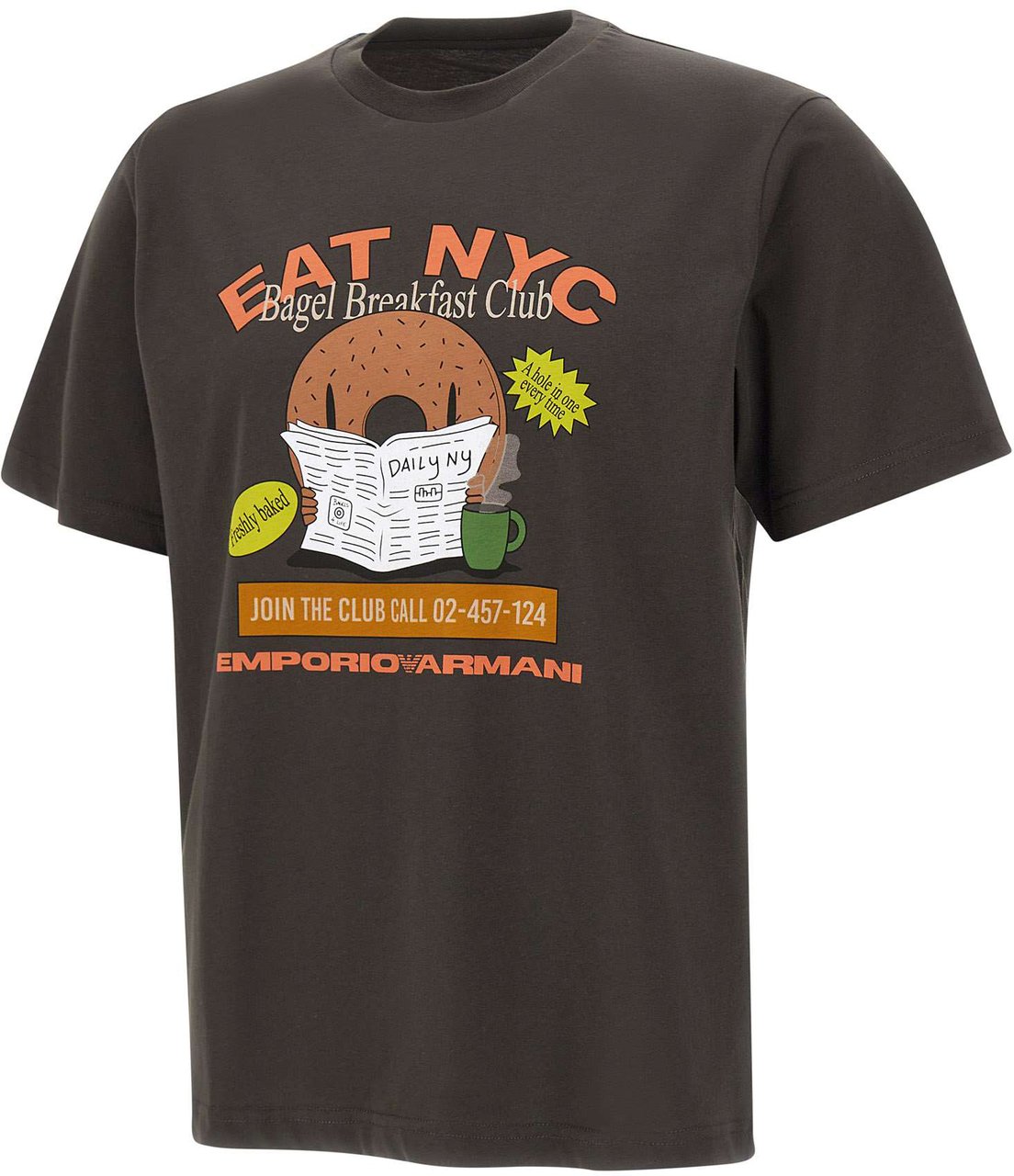 Emporio Armani T-Shirts And Polos Brown Bruin