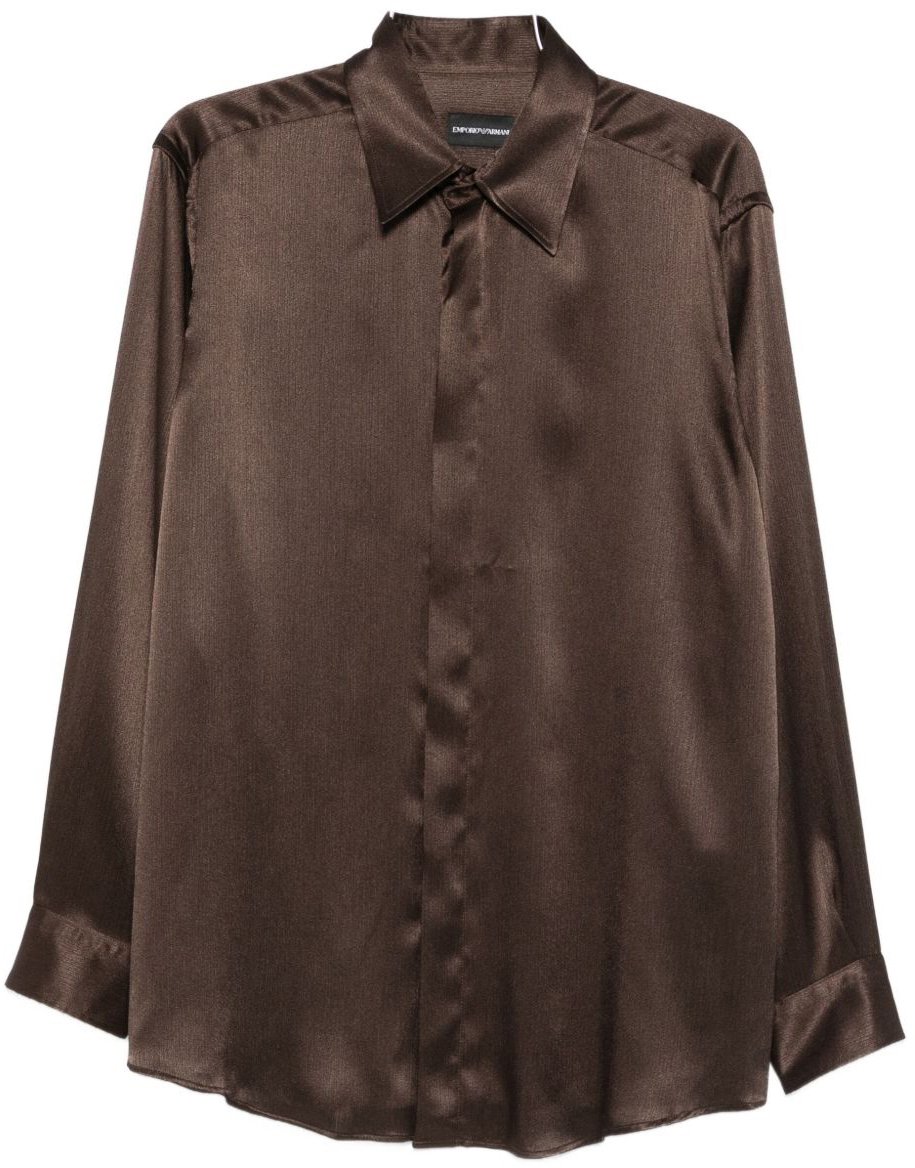 Emporio Armani Shirts Brown Bruin
