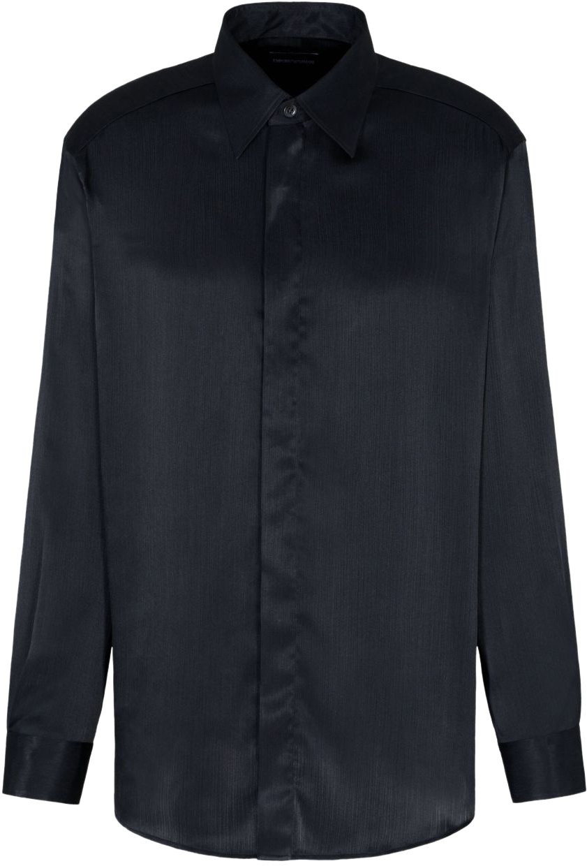 Emporio Armani Shirts Black Zwart