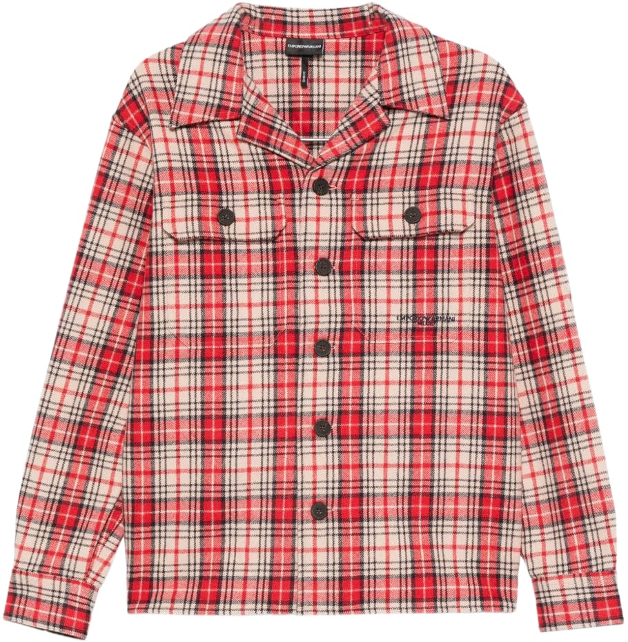 Emporio Armani Shirts Red Rood