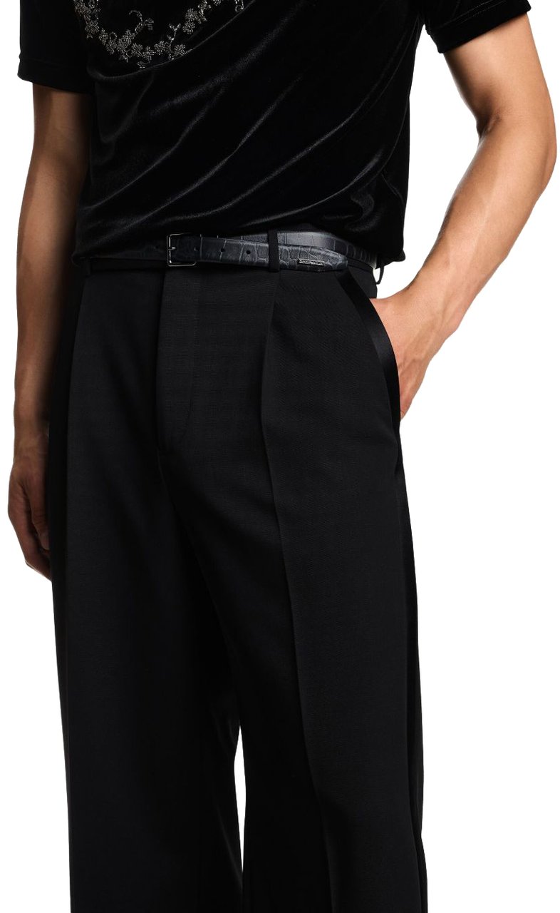 Emporio Armani Trousers Black Zwart