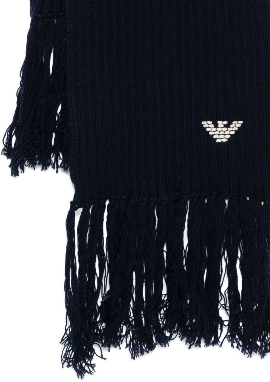 Emporio Armani Scarfs Blue Blauw