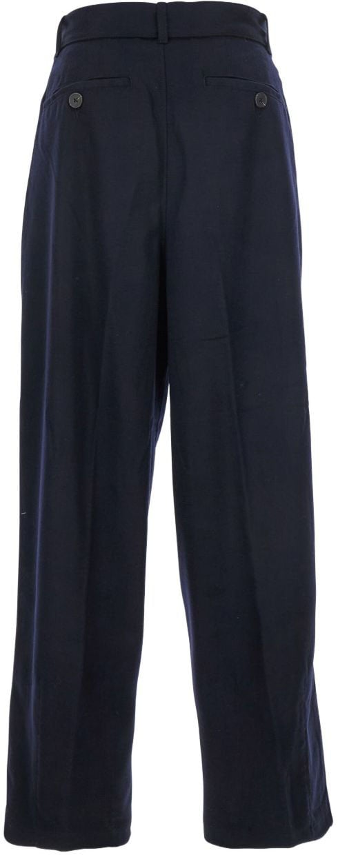 Emporio Armani Trousers Blue Blauw