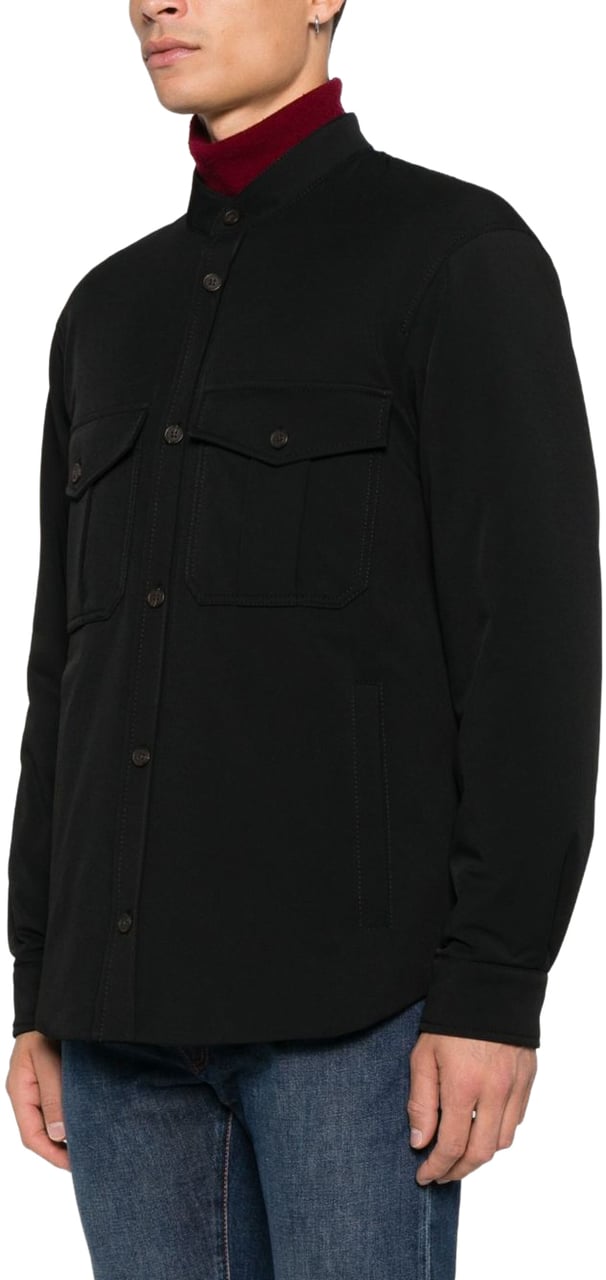 Emporio Armani Shirts Black Zwart
