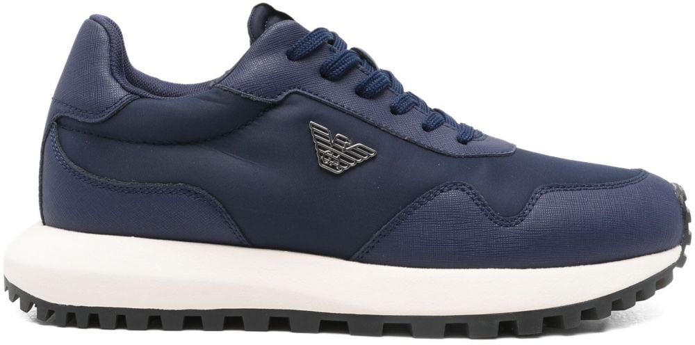 Emporio Armani Sneakers Blue Blauw
