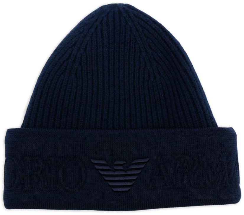Emporio Armani Hats Blue Blauw