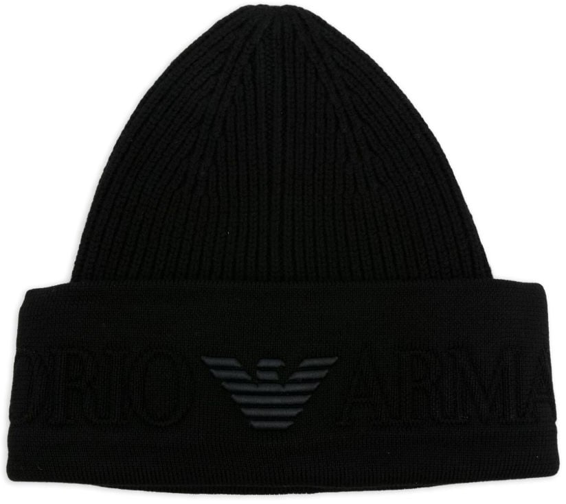Emporio Armani Hats Black Zwart