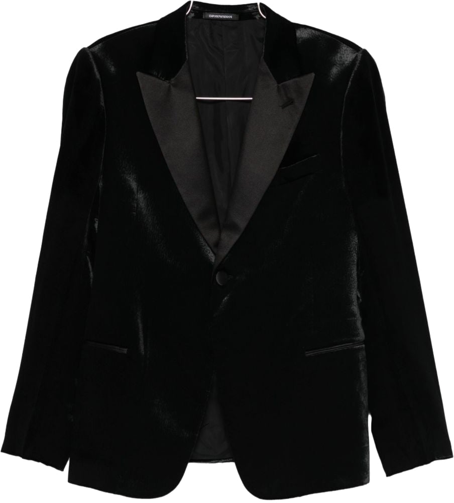 Emporio Armani Jackets Black Zwart