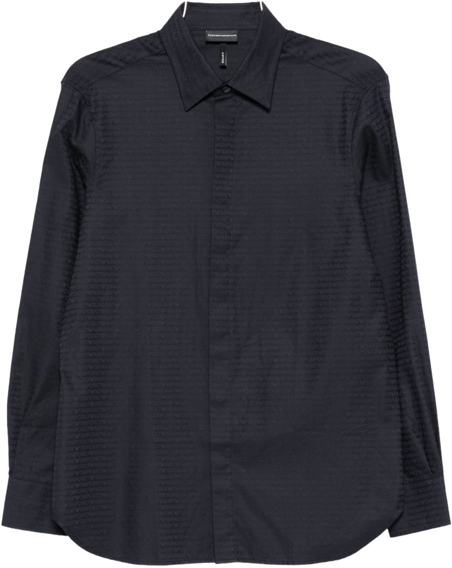 Emporio Armani Shirts Blue Blauw