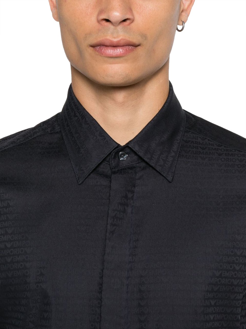 Emporio Armani Shirts Blue Blauw