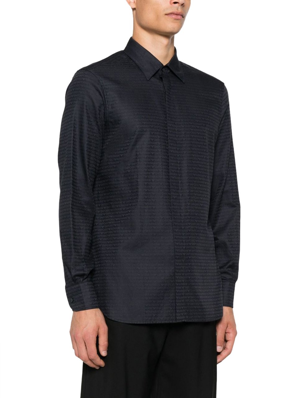 Emporio Armani Shirts Blue Blauw