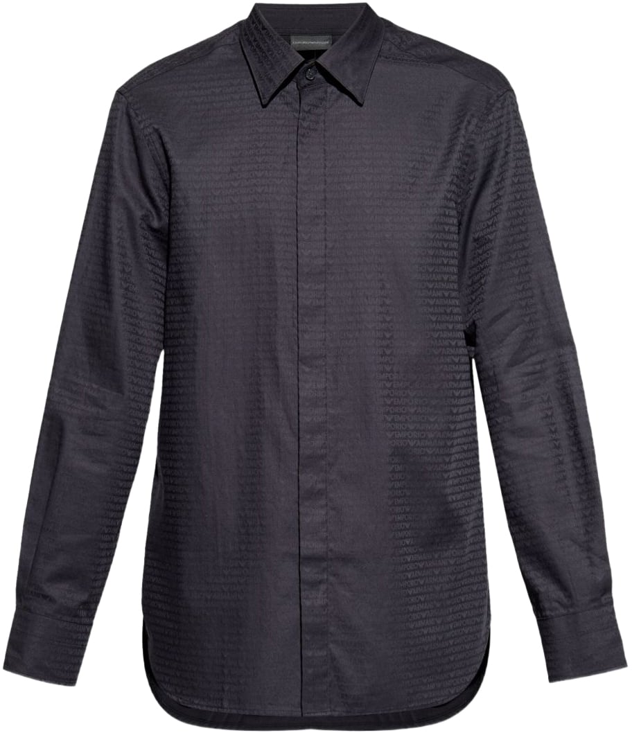 Emporio Armani Shirts Black Zwart