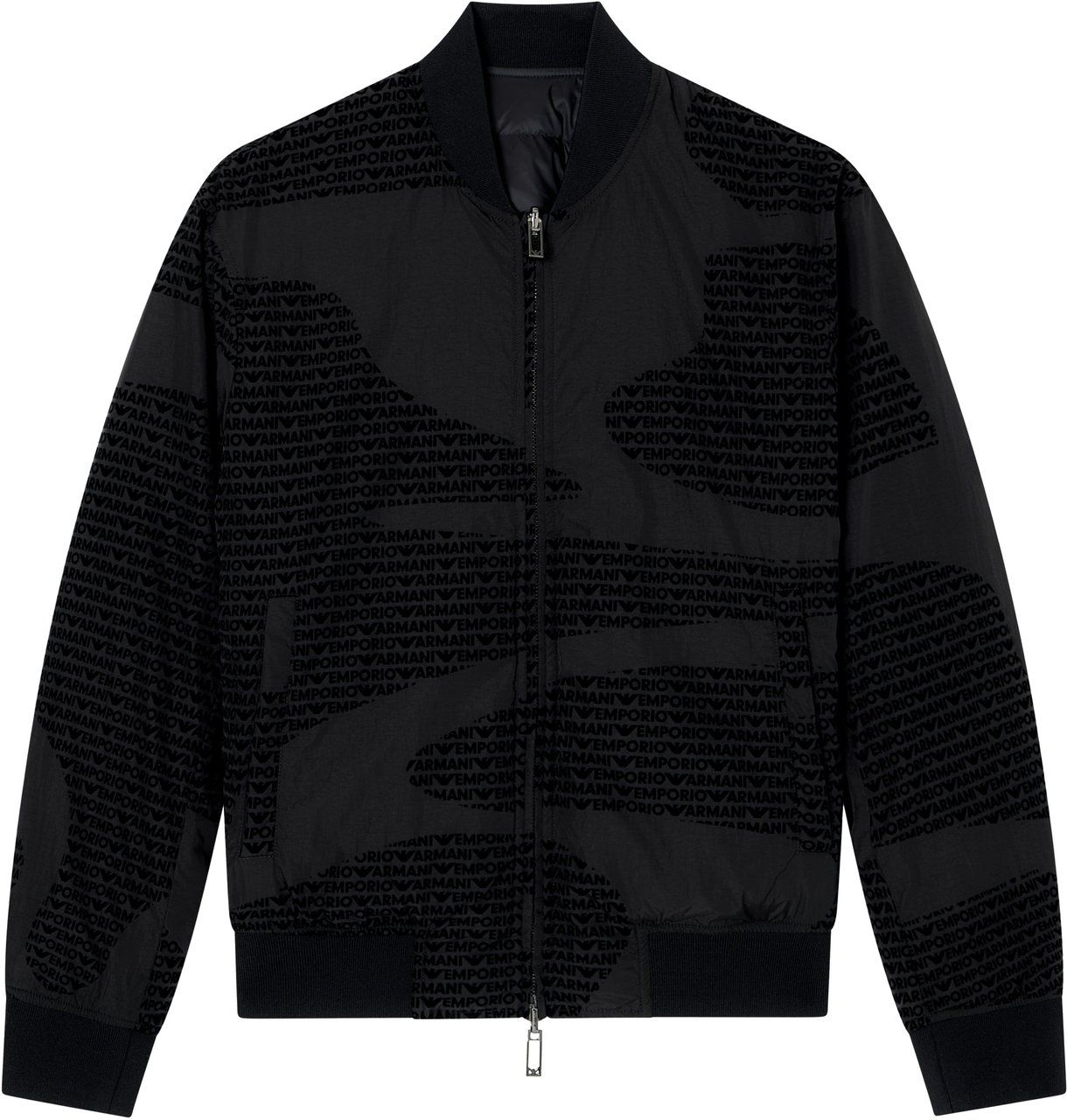 Emporio Armani Coats Black Zwart