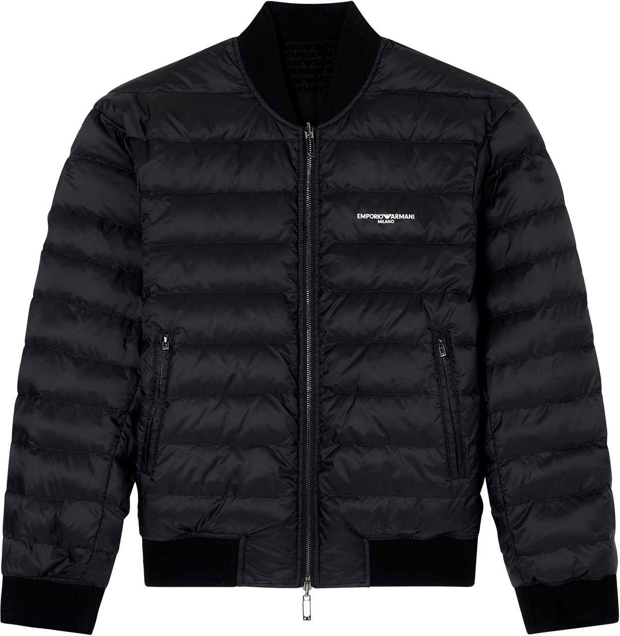 Emporio Armani Coats Black Zwart