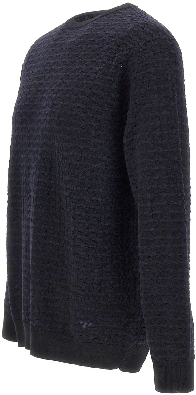 Emporio Armani Sweaters Blue Blauw