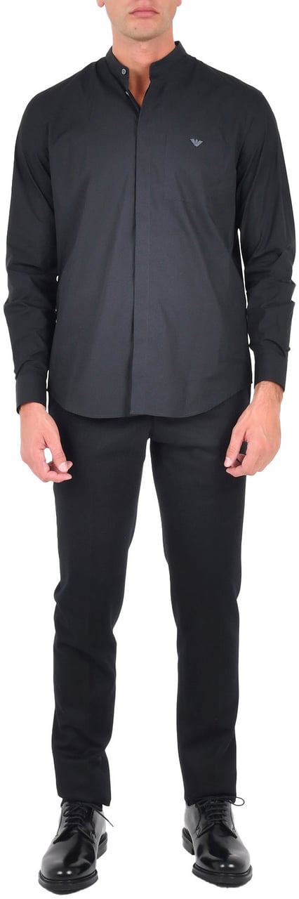 Emporio Armani Emporio Armani Shirts Black Zwart