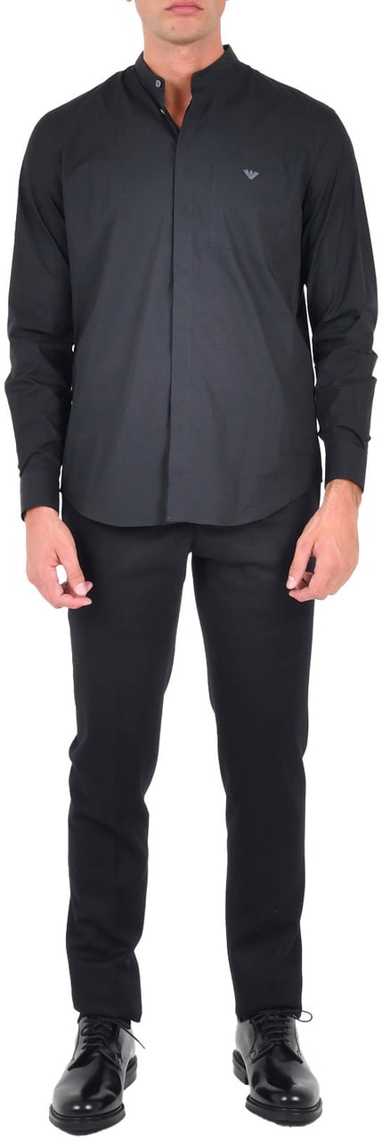 Emporio Armani Shirts Black Zwart