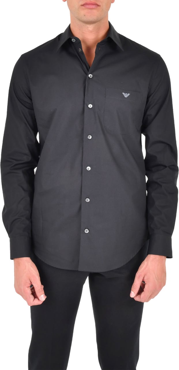 Emporio Armani Shirts Black Zwart
