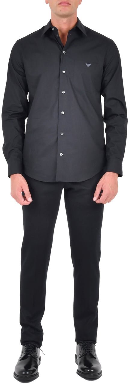 Emporio Armani Shirts Black Zwart