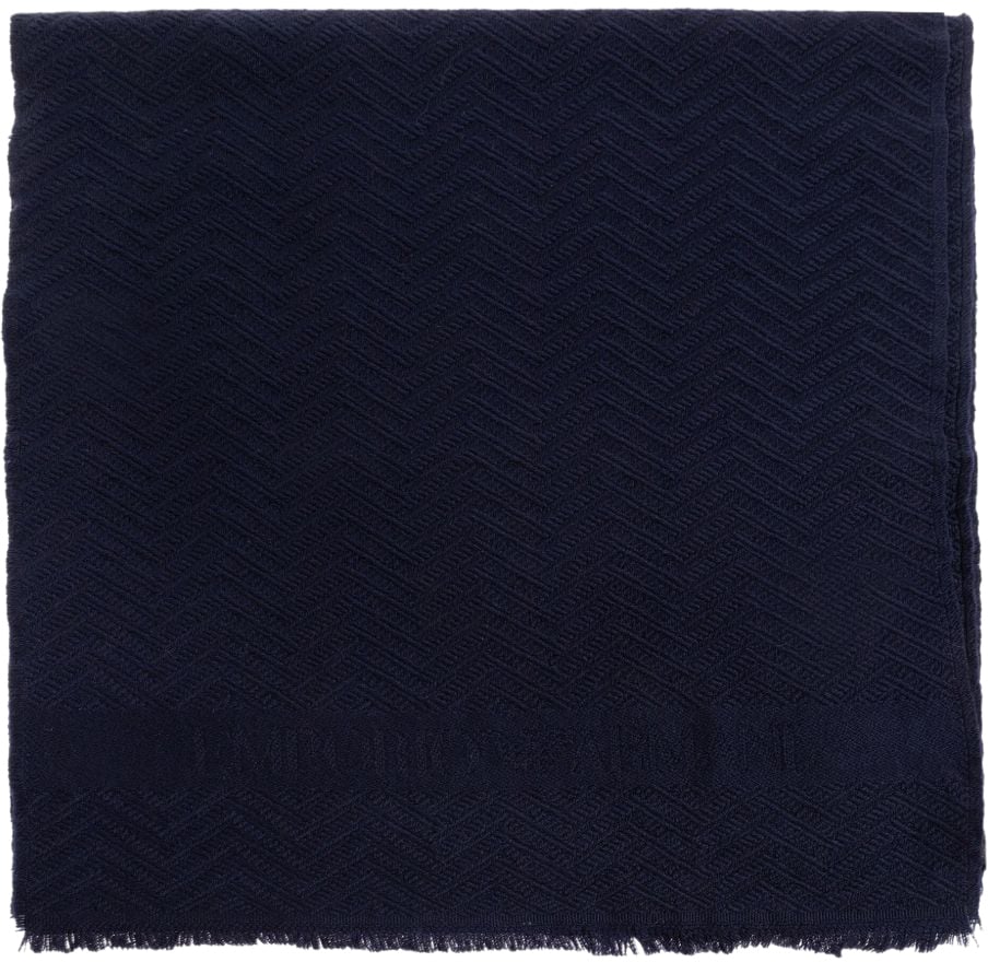 Emporio Armani Scarfs Blue Blauw