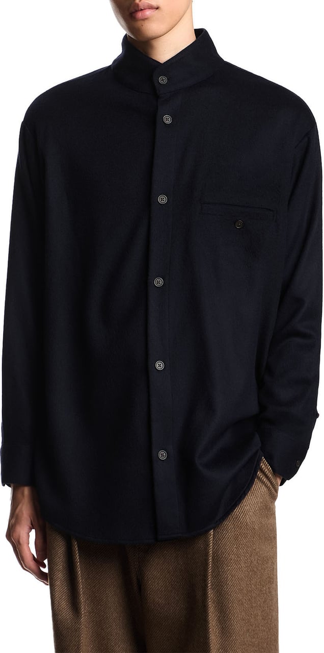 Emporio Armani Shirts Blue Blauw